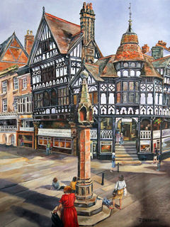 Chester Town Square, England $1750